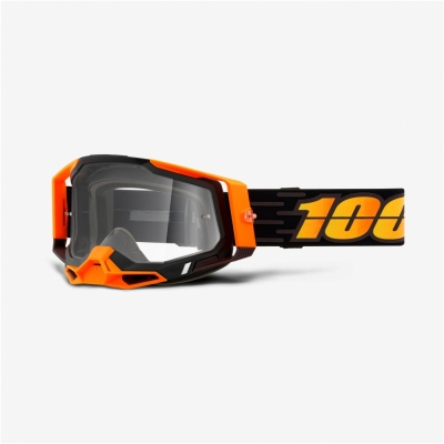 Okuliare 100% Racecraft 2, costume čierno oranžové číre
