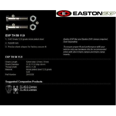 Montážna sada riaditiek EASTON EXP EXP TH 58 11.9