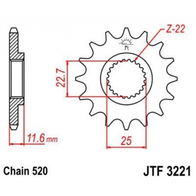 Kolečko JTF 3221
