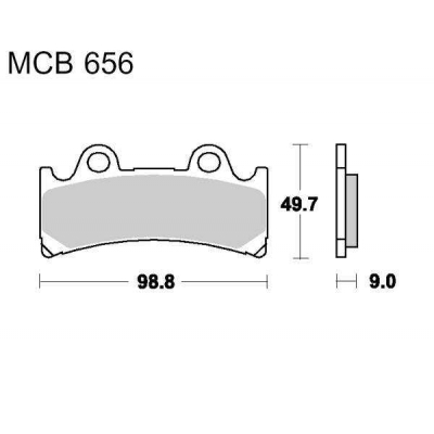 Brzdové obloženie LUCAS MCB 656 SV