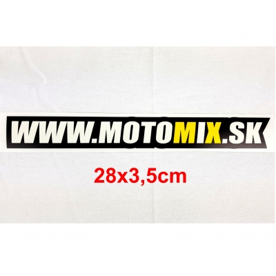 Nálepka www.motomix.sk 28cm