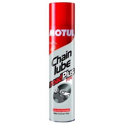 Motul CHAIN LUBE ROAD Plus 400ml, na motorku