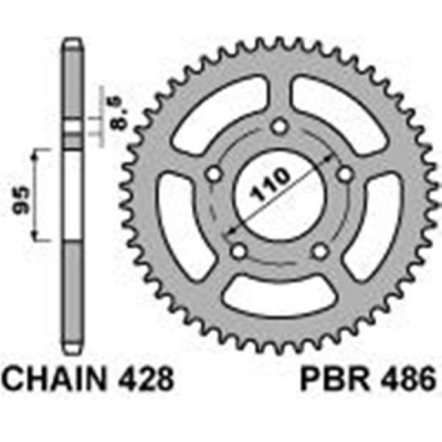 Rozeta PBR 486 45-55z.