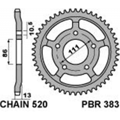 Rozeta PBR 383 43-52z.