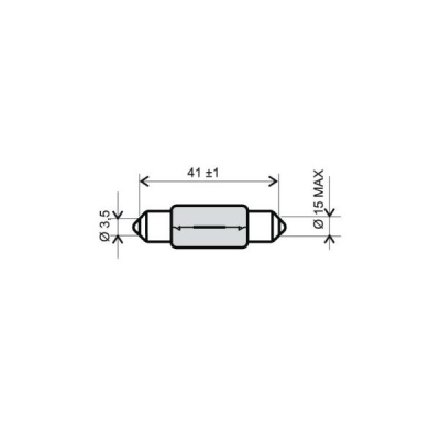 Žiarovka RMS FLOSSER 246510126 6V-15W T 15x42