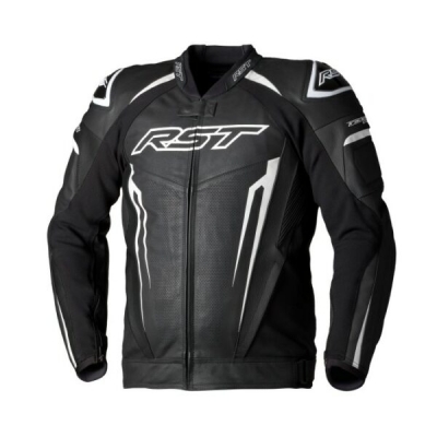 Kožená bunda RST 103437 Tractech Evo 5 CE Mens Leather Jacket Black White