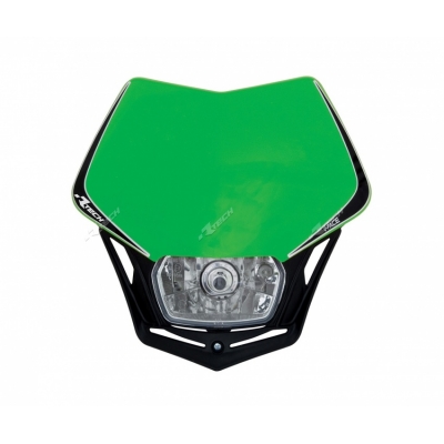 Predná maska so svetlom V-FACE zelena