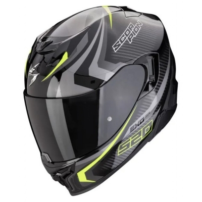 Prilba SCORPION EXO-520 EVO AIR Terra 2024 Black Silver Neon Yellow