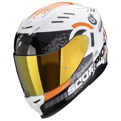 Prilba SCORPION EXO-520 EVO AIR Titan 2024 White Orange