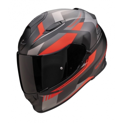 Prilba Scorpion EXO-491 Abilis 2024 Matt Black Silver Red