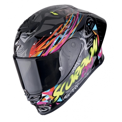 Prilba SCORPION EXO-R1 EVO II Air 2025 Savage Black Blue Pink