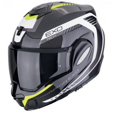 Prilba Scorpion EXO-TECH EVO Carbon Cosy 2025 Black Neon Yellow