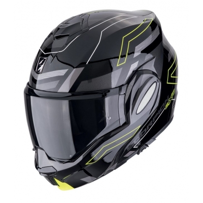 Prilba Scorpion EXO-TECH EVO Conquer 2025 Black Neon Yellow