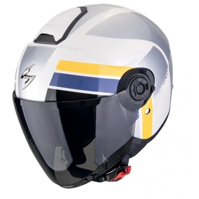 Prilba SCORPION EXO-CITY II Blur 2025 White Silver Yellow