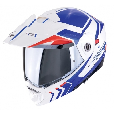 Prilba Scorpion ADX-2 Lewis 2025 White Blue Red