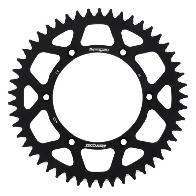 Rozeta  -hliník SUPERSPROX RAL-808:49-BLK čierna 49 zubov,520