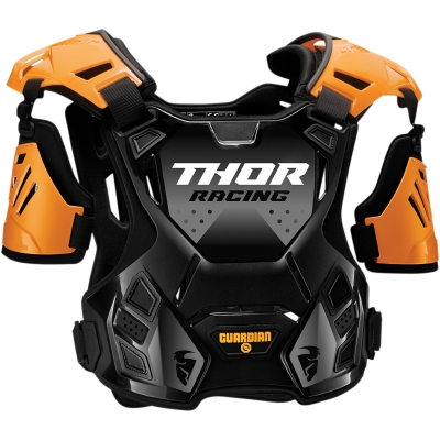 Chránič hrude Thor Guardian  čierno-oranžový, na motorku