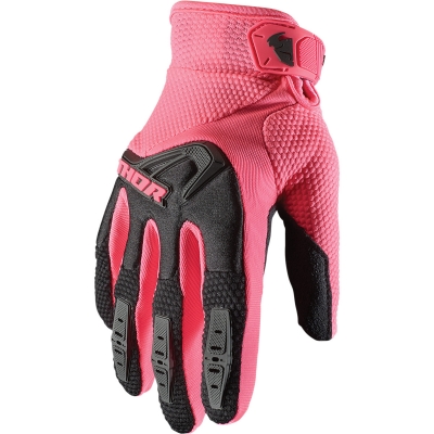 Dámske rukavice Thor Spectrum 2021 čierno-ružové, na motorku