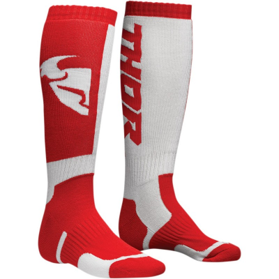 Detské ponožky THOR MX,červeno-biele