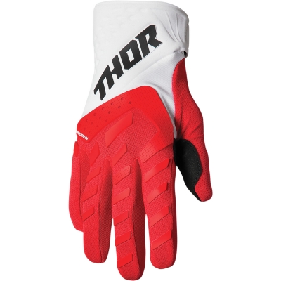 Detské rukavice Thor SPECTRUM 22, červeno-biele