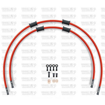 CROSSOVER-predok-sada Venhill POWERHOSEPLUS HON-6043FB-RD (2 hadice v sade) červené hadice, čierne koncovky