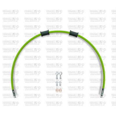 Hadica prednej brzdy sada Venhill POWERHOSEPLUS DUC-4001F-GR (1 hadica v sade) zelené hadice, chrómové koncovky