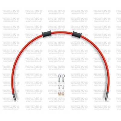 Hadica prednej brzdy sada Venhill POWERHOSEPLUS DUC-7013FS-RD (1 hadica v sade) červené hadice, nerezové koncovky