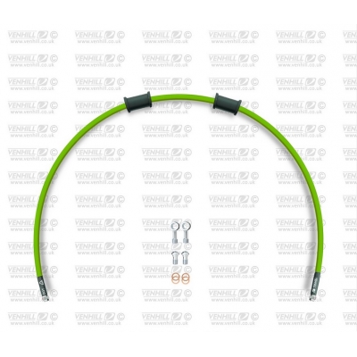 Hadica prednej brzdy sada Venhill POWERHOSEPLUS SUZ-14002FS-GR (1 hadica v sade) zelené hadice, nerezové koncovky