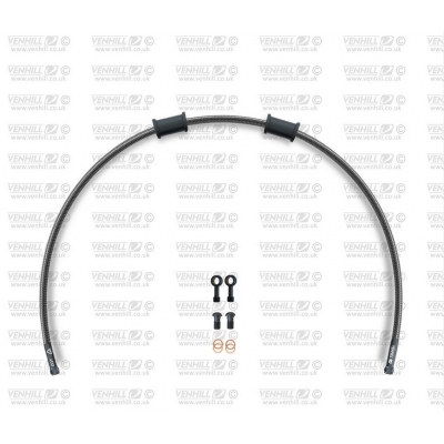 Hadica prednej brzdy sada Venhill POWERHOSEPLUS SUZ-5002FB-CB (1 hadica v sade) karbónové hadice, čierne koncovky
