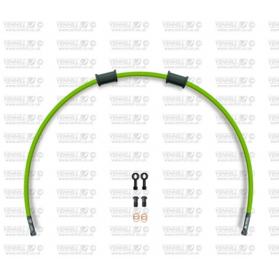 Hadica zadnej brzdy Venhill POWERHOSEPLUS HON-7015RB-GR (1 hadica v sade) zelené hadice, čierne koncovky